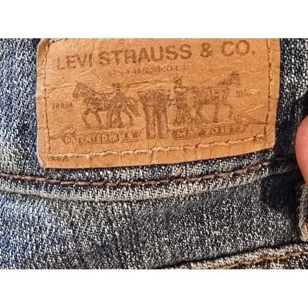Levi's Womens Medium Wash Blue 505 Straight Leg Denim Jeans Size 12 - Picture 6 of 7